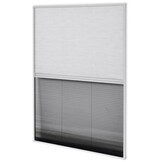vidaXL Raamhor plissé met verduistering 80x120 cm aluminium