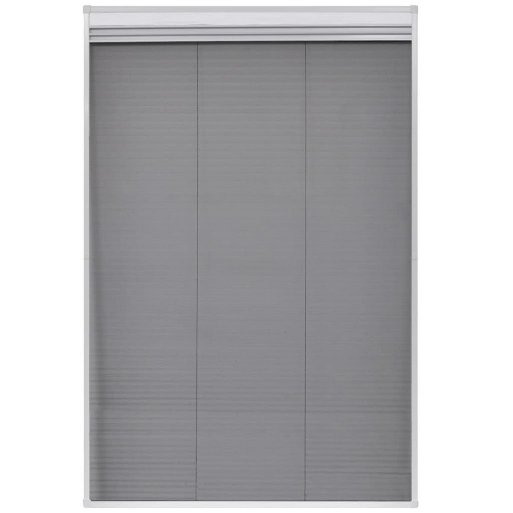 vidaXL Raamhor plissé met verduistering 80x120 cm aluminium