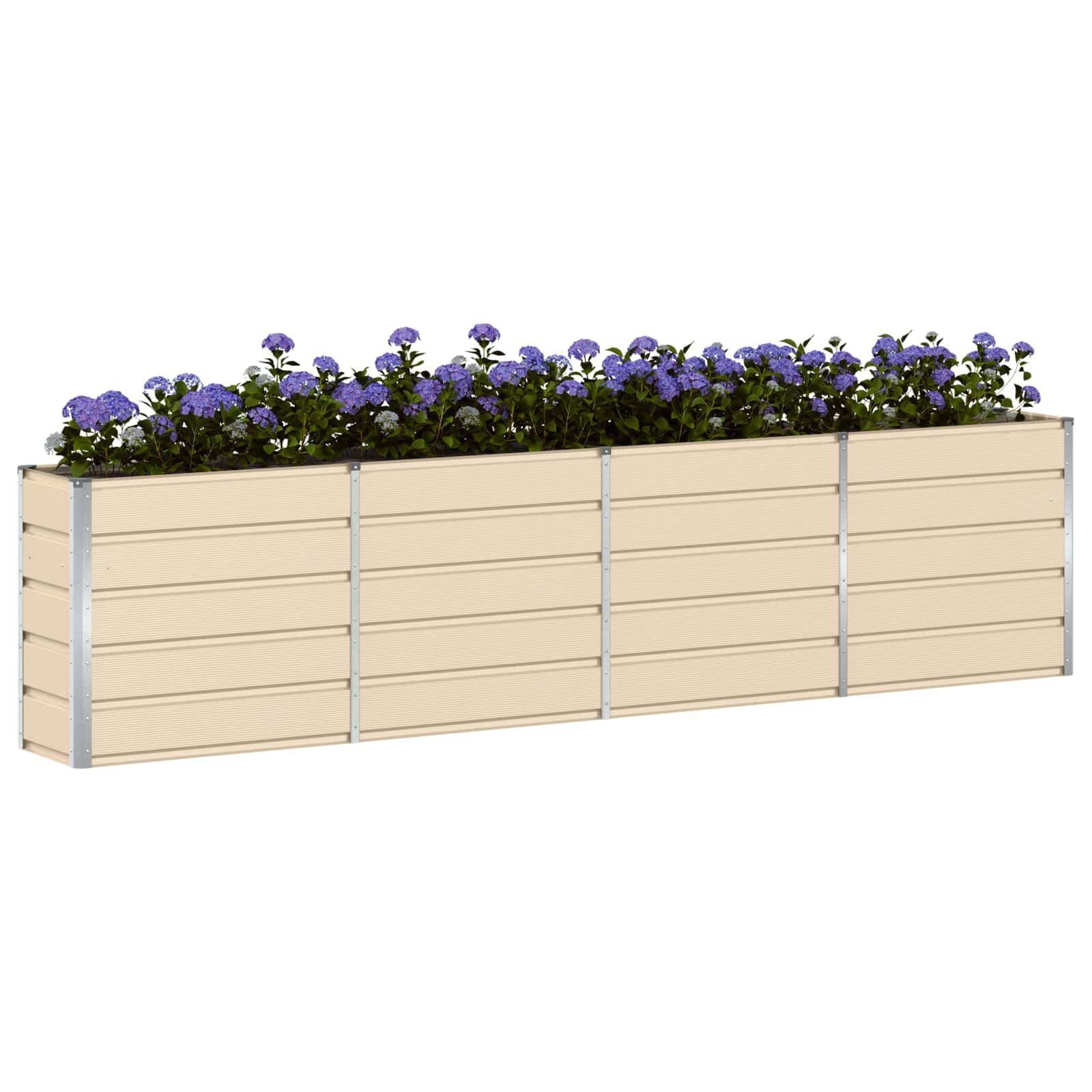 Plantenbak Staal Ivoor 160x40x75 cm - 54% Korting
