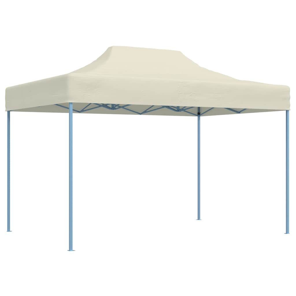 vidaXL Partytent inklapbaar 3x4 m staal crème