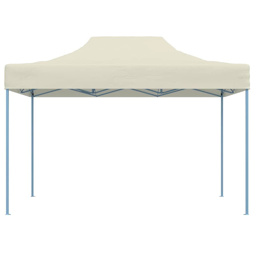 vidaXL Partytent inklapbaar 3x4 m staal crème