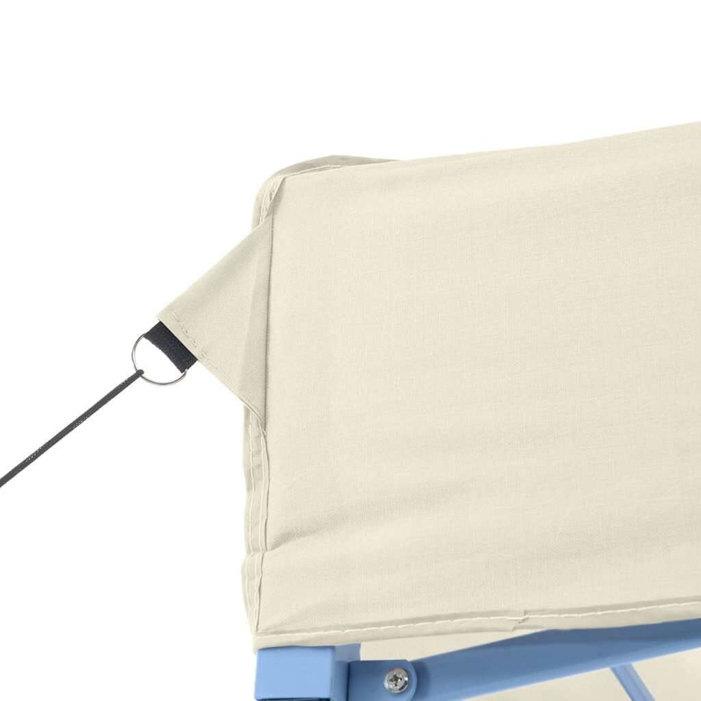 vidaXL Partytent inklapbaar 3x4 m staal crème
