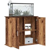 vidaXL Aquariumstandaard 81x36x73 cm bewerkt hout oud houtkleurig