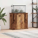 vidaXL Aquariumstandaard 81x36x73 cm bewerkt hout oud houtkleurig