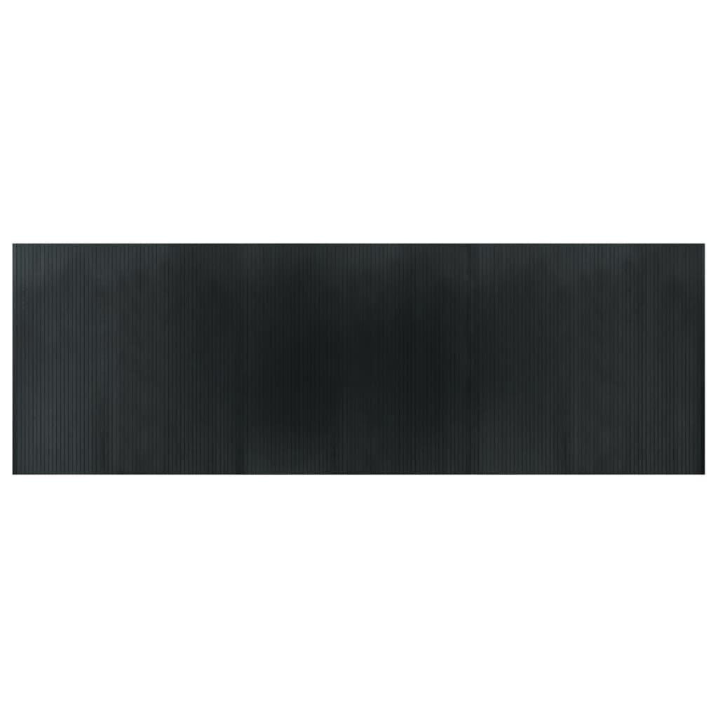 vidaXL Vloerkleed rechthoekig 100x300 cm bamboe grijs