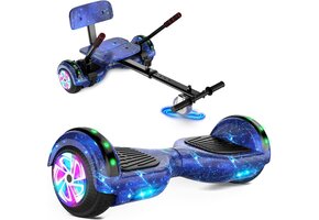 Hoverboard met zitje Sterrenblauw - 35% Korting