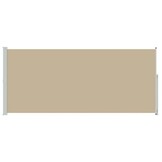 vidaXL Uittrekbaar Zijscherm Rechthoekig 180 x 300 cm Polyester Beige