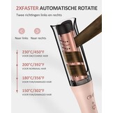 Automatische Krultang, Roterende Krultang met Negatieve Ionen Krulstang Anti-Verbranding Snel Verwarmend 4 Instelbare Temperatuur, Haarkruller, Intelligent, Snel Verwarmen