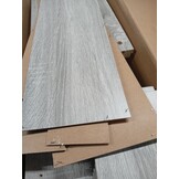 vidaXL Wandkasten met LED-verlichting voor tv 2 st grijs sonoma eiken