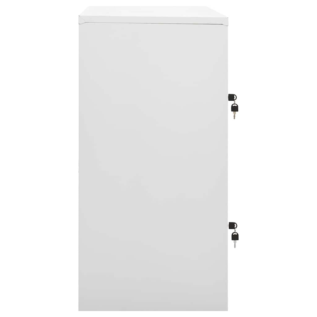 vidaXL Lockerkast 90x45x92,5 cm staal lichtgrijs en groen