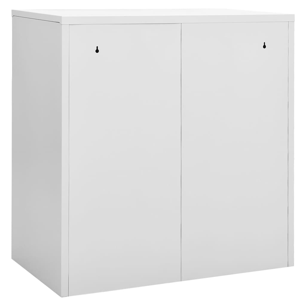 vidaXL Lockerkast 90x45x92,5 cm staal lichtgrijs en groen