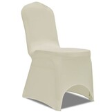vidaXL Stoelhoezen (Crème) - 50 stuks - 35% Korting