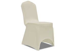 vidaXL Stoelhoes Creme (50 stuks) - 52% Korting