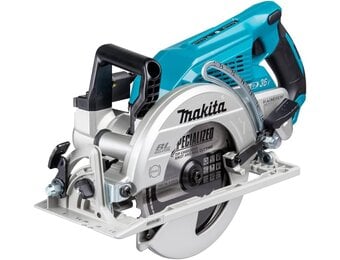 Makita DRS780Z accu-handcirkelzaag, 65 mm, 2 x 18 V (zonder accu, zonder oplader), blauw/zwart