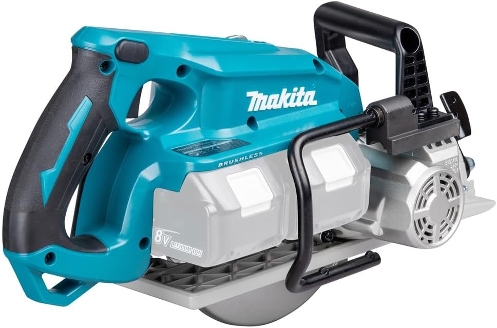 Makita DRS780Z accu-handcirkelzaag, 65 mm, 2 x 18 V (zonder accu, zonder oplader), blauw/zwart