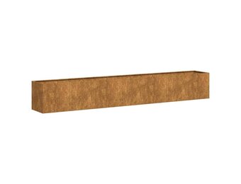 vidaXL Plantenbak roestig 280x40x40 cm weervast staal