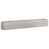 vidaXL Plantenbak roestig 280x40x40 cm weervast staal
