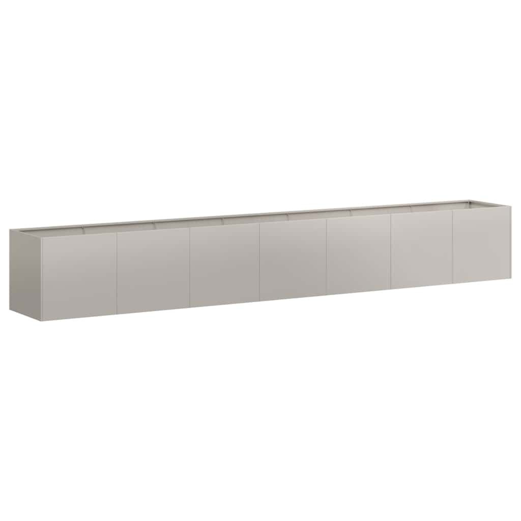 vidaXL Plantenbak roestig 280x40x40 cm weervast staal