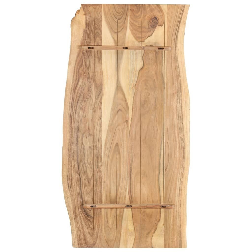 vidaXL Tafelblad 118x(50-60)x2,5 cm massief acaciahout