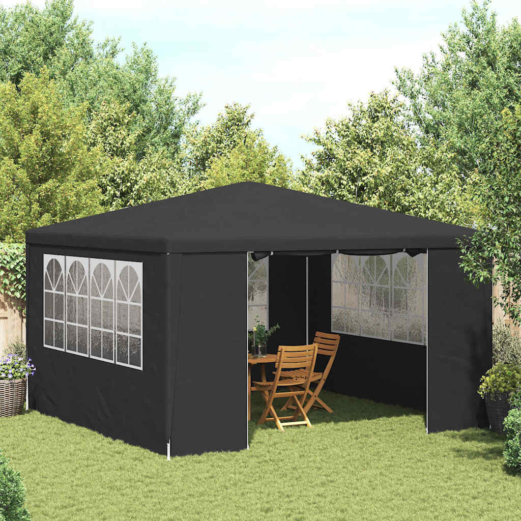 vidaXL Partytent met zijwanden professioneel 90 g/m² 4x4 m antraciet