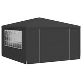 vidaXL Partytent met zijwanden professioneel 90 g/m² 4x4 m antraciet