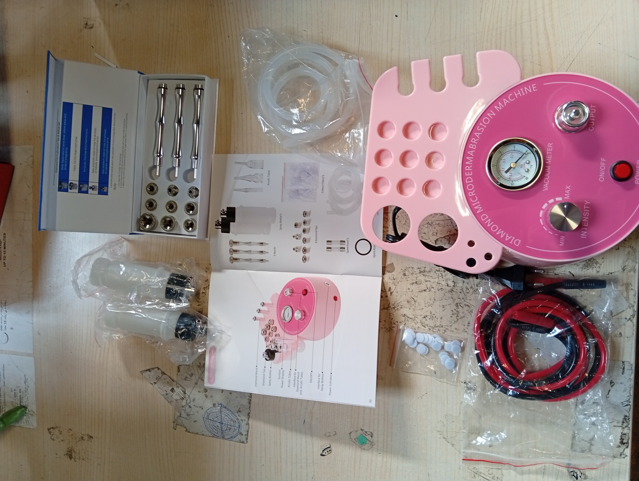 3-in-1 microdermabrasie machine, mee-eter verwijderaar vacuüm machine, gezichtshuid spa thuis massageapparaat, huidverzorging schoonheidsapparaat voor salon spa thuisgebruik