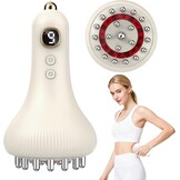 Elektrisch anti-cellulitismassageapparaat, 9 standen, EMS-microstroom, vibratie en warmte, infraroodstralen, draagbaar, draadloos, om lichaam, benen, armen en spierpijn te verminderen