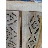 vidaXL Kamerscherm 4 panelen handgesneden 160x165 cm massief mangohout