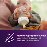 Philips Avent babyfles cadeauset voor pasgeboren baby's - 4 babymelkflessen, ultra soft-fopspeen en flessenborstel, voor baby's van 0-12 maanden en ouder (model SCD838/11)