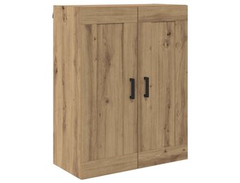 vidaXL Wandkast Artisan Eiken - 69,5x34x90 cm - Bewerkt hout - 59% Korting