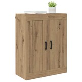 vidaXL Wandkast Artisan Eiken - 69,5x34x90 cm - Bewerkt hout - 59% Korting
