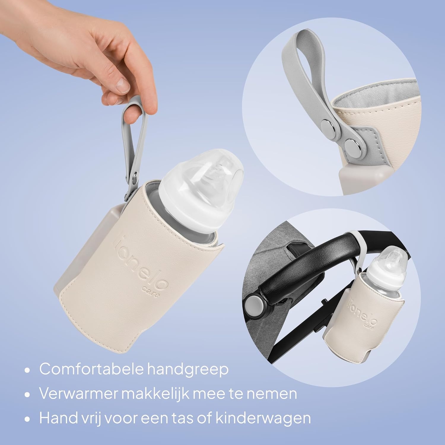 Draagbare Flessenwarmer Baby | 38-50°C | 8u Warmhoud | 33% Korting