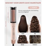 Automatische Krultang, Roterende Krultang met Negatieve Ionen Krulstang Anti-Verbranding Snel Verwarmend 4 Instelbare Temperatuur, Haarkruller, Intelligent, Snel Verwarmen