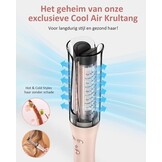 Automatische Krultang, Roterende Krultang met Negatieve Ionen Krulstang Anti-Verbranding Snel Verwarmend 4 Instelbare Temperatuur, Haarkruller, Intelligent, Snel Verwarmen