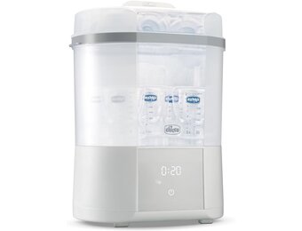 Chicco Sterilisator met droogfunctie, wit, 2 configuraties tot 6 flessen