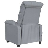 vidaXL Massagestoel stof lichtgrijs
