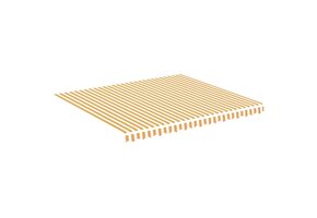 Vervangingsdoek Luifel Geel/Wit 4x3.5m - 48% Korting