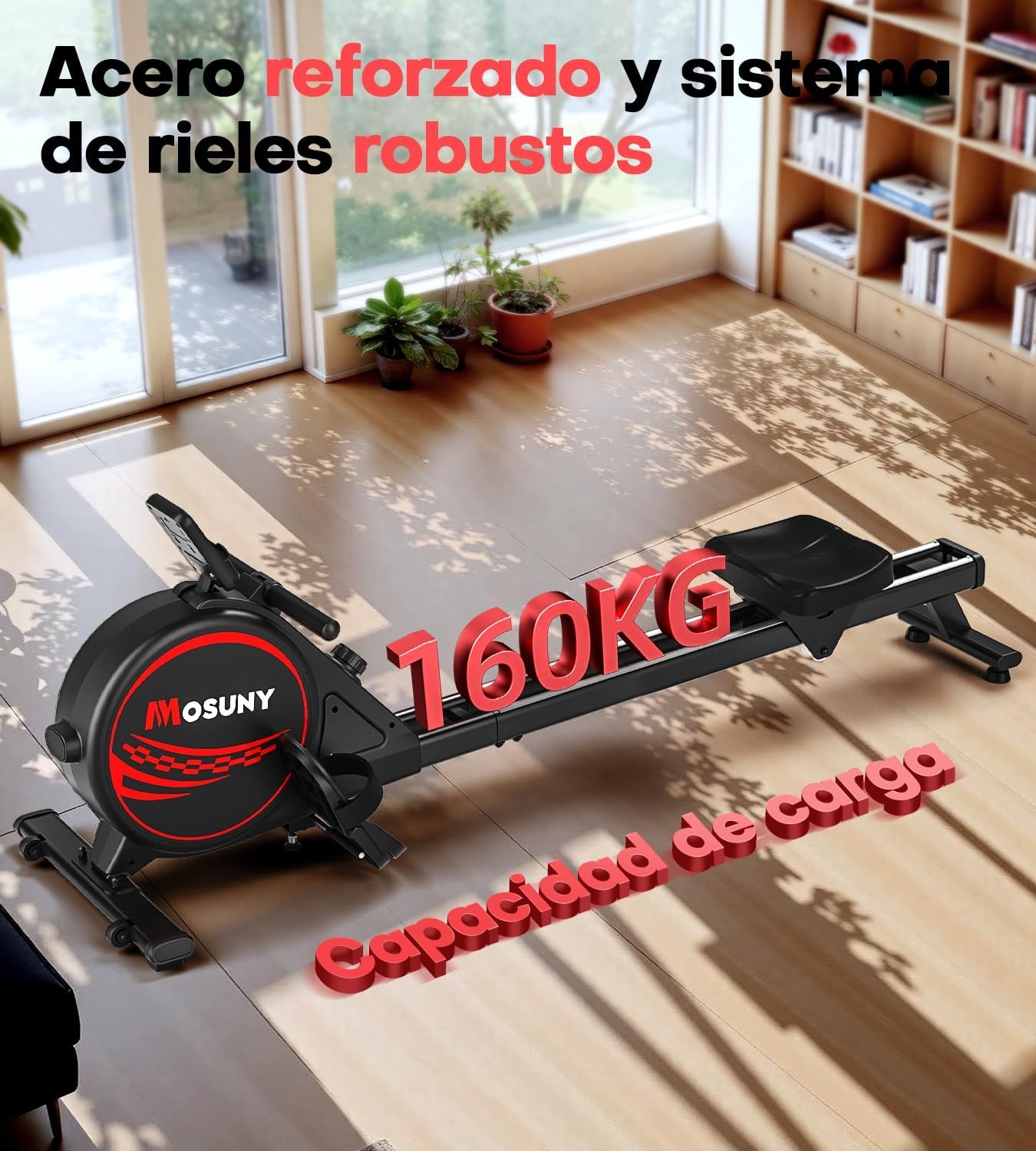 Roeitrainer voor thuis met 16 Weerstandsniveaus | Magnetisch | Max. 160kg | 30% Korting