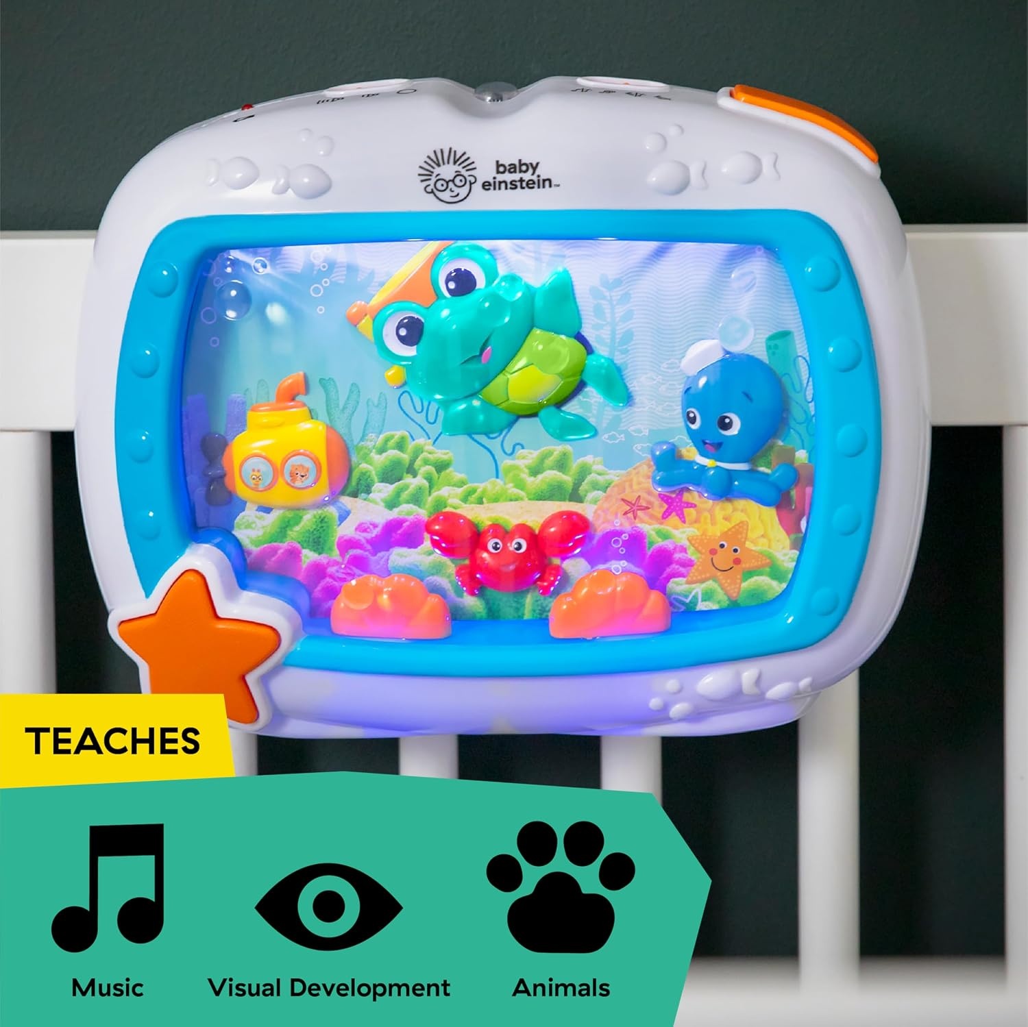 Baby Einstein Sea Dreams Soother Bedlampje met Afstandsbediening Multikleur