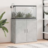 vidaXL Aquariumstandaard Betongrijs 81x36x73 cm Bewerkt hout