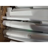 vidaXL Bedframe met hoofd- en voeteneinde metaal wit 160x200 cm