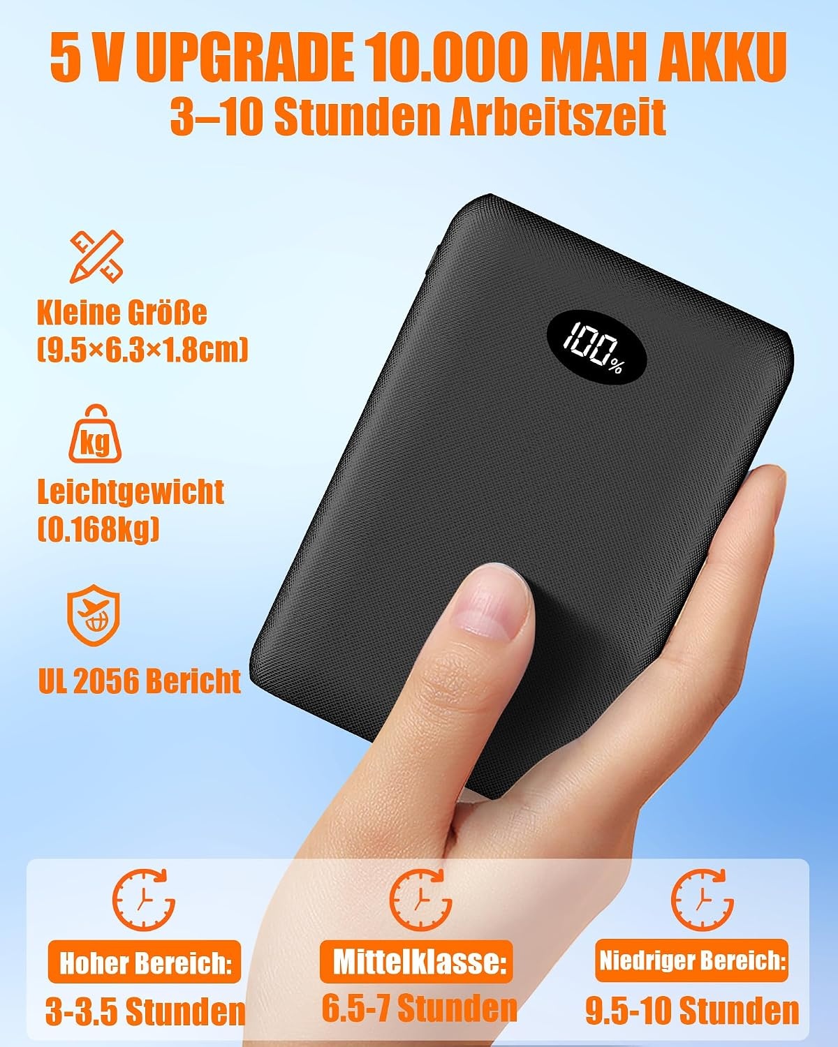 Verwarmbaar Zitkussen met 10.000mAh Accu - Zwart - Oplaadbaar en Faltbaar