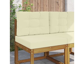 vidaXL Buiten bankkussen Polyester Crèmekleurig 60 x 60 cm