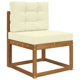 vidaXL Buiten bankkussen Polyester Crèmekleurig 60 x 60 cm