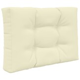 vidaXL Buiten bankkussen Polyester Crèmekleurig 60 x 60 cm