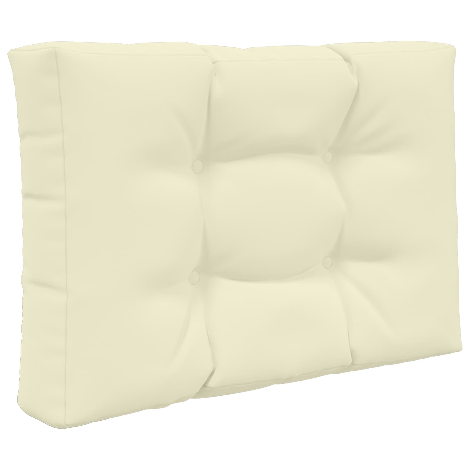 vidaXL Buiten bankkussen Polyester Crèmekleurig 60 x 60 cm