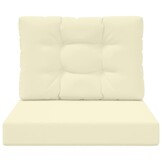 vidaXL Buiten bankkussen Polyester Crèmekleurig 60 x 60 cm