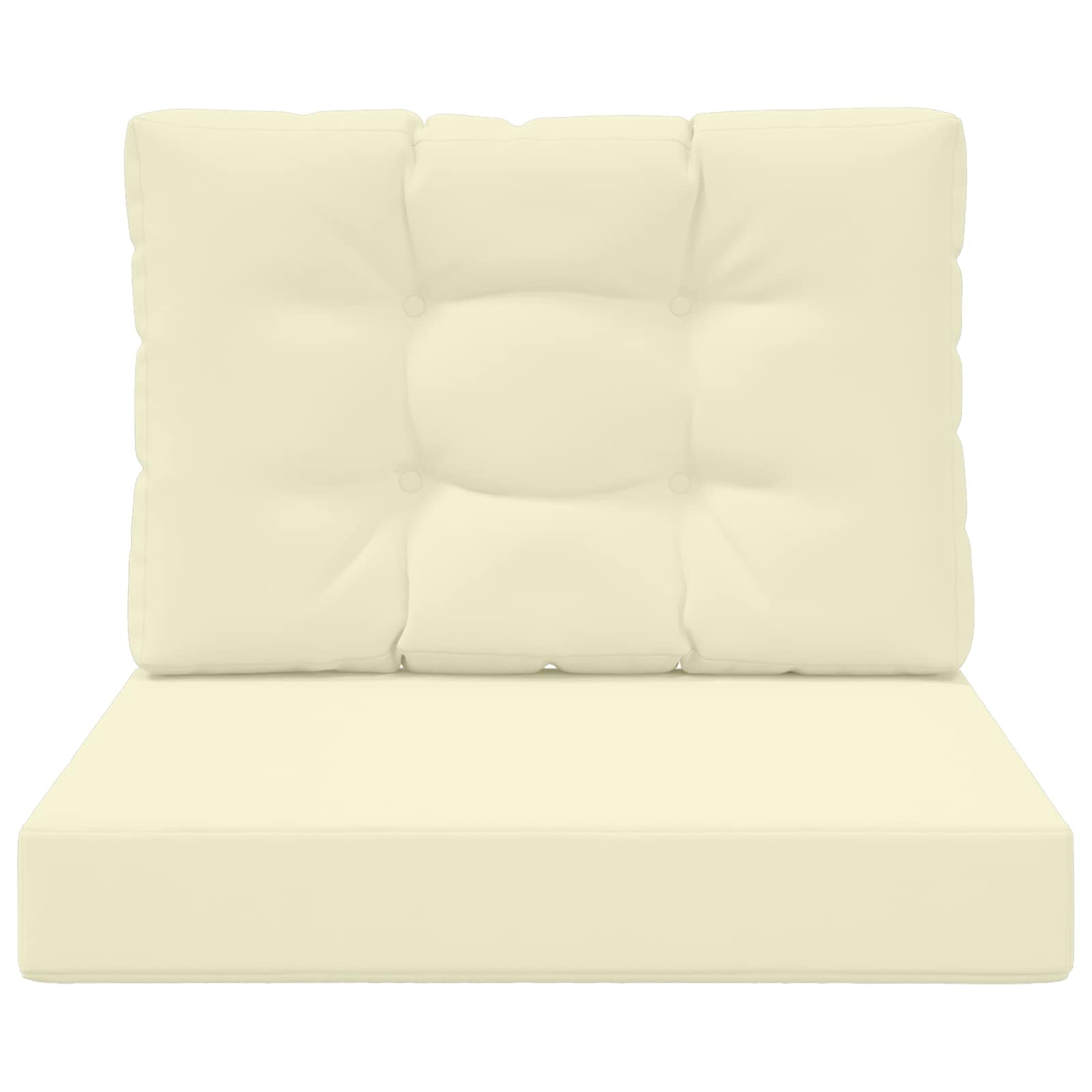 vidaXL Buiten bankkussen Polyester Crèmekleurig 60 x 60 cm