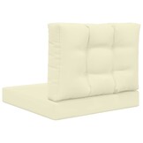 vidaXL Buiten bankkussen Polyester Crèmekleurig 60 x 60 cm