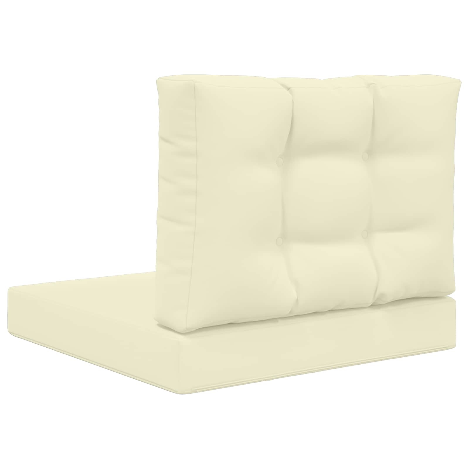 vidaXL Buiten bankkussen Polyester Crèmekleurig 60 x 60 cm